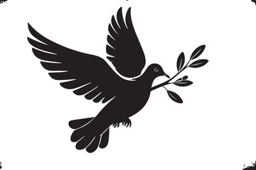 Fototapeta premium Dove of Peace Vector Set 