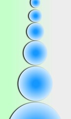 Small and big bubble circle 3d wallpaper 