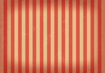 Retro striped background with grunge texture. Vintage backdrop for circus, carnival show or festival. Vector illustration. © Igor