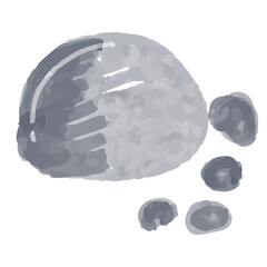 watercolor stone. Watercolor Fairy Girls and Forest Elements Illustration for Fantasy Decor