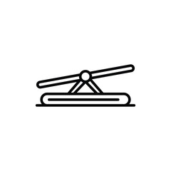 A seesaw icon