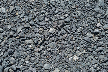 突き固められて平らになった砂利