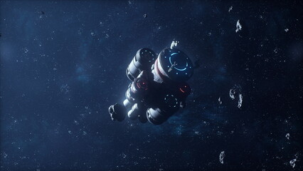 alien military vessel is on a course towards our planet with the intention of invasion © icetray