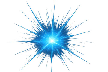 Obraz premium Illuminating light beam creating an abstract starburst and flare effect, representing a burst of energy