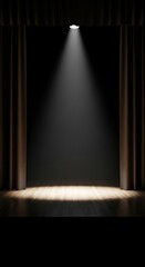 Spotlight on Stage - Dramatic Illumination and Theatrical Presentation.