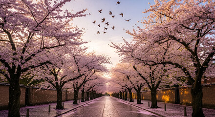 Hummingbirds hovering near beautiful white roses