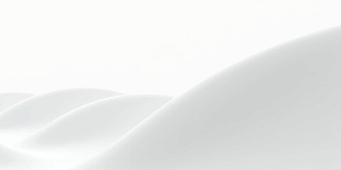 White abstract background with soft gray curve lines for a simple paper design template