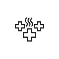 Fototapeta premium Heat recovery icon symbolizing thermal energy capture and reuse, representing modern industrial efficiency, specialized waste heat utilization, and sustainable cost-saving systems.