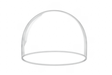Glass dome cloche transparent display case illustration