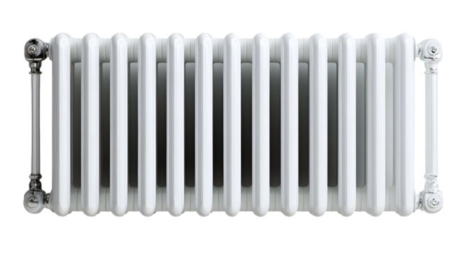 Artistic modern interpretation of retro radiator design for industrial decor