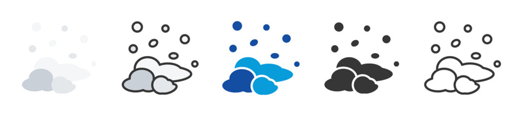 carbonate icon set multi style various collection