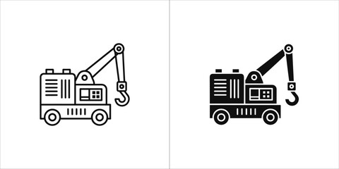 Crane truck icon © MDbayjid