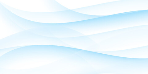 Smooth curve composition (transparent blue background) Vector Illustration