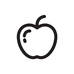 Outline Apple Icon Vector