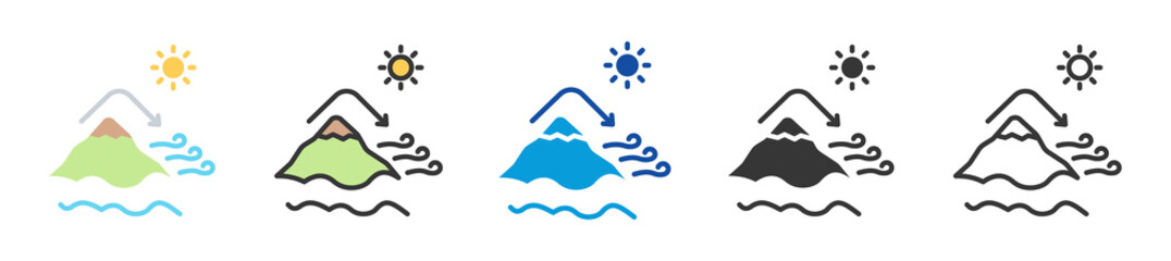 leeward icon set multi style various collection