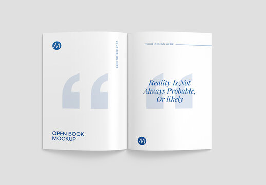 Open Book Mockup Template