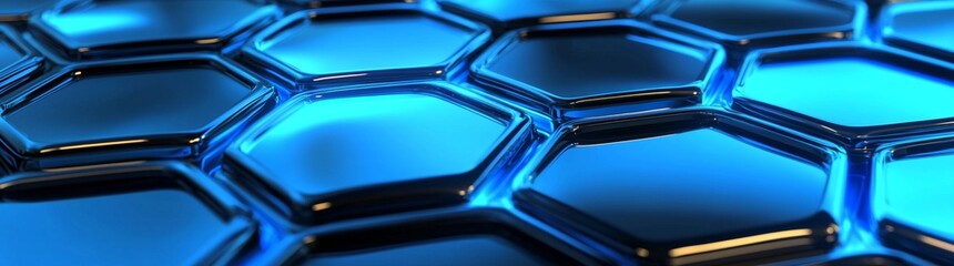 Geometric Hexagonal Sculpture with Stunning Background.