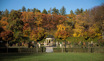 Pałac, Park, Mała Wieś, Poland, mazowieckie , jesień, kolory © dulak