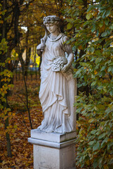 Pałac, Park, Mała Wieś, Poland, mazowieckie , jesień, kolory