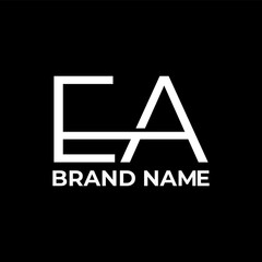 EA modern logo design vector
