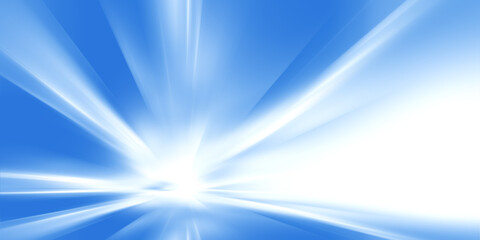 Abstract futuristic background with glowing blue light effect. High speed. Hi-tech. Abstract technology background concept
