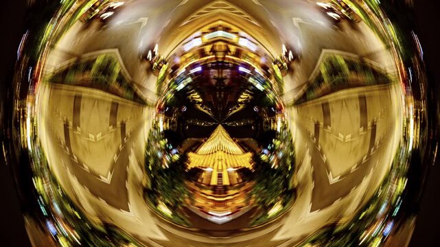 timelapse of traffic light trails abstract pattern