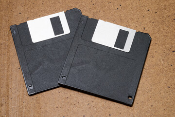 Old and vintage floppy disk from an other age