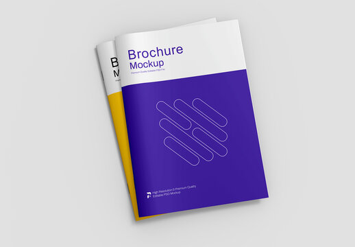 Two Brochure Mockup Set
