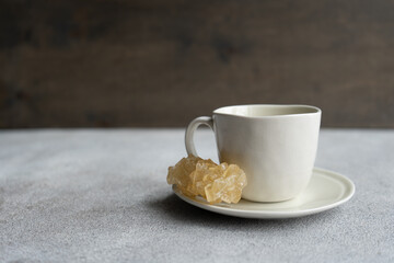 Cup of tea with sugar