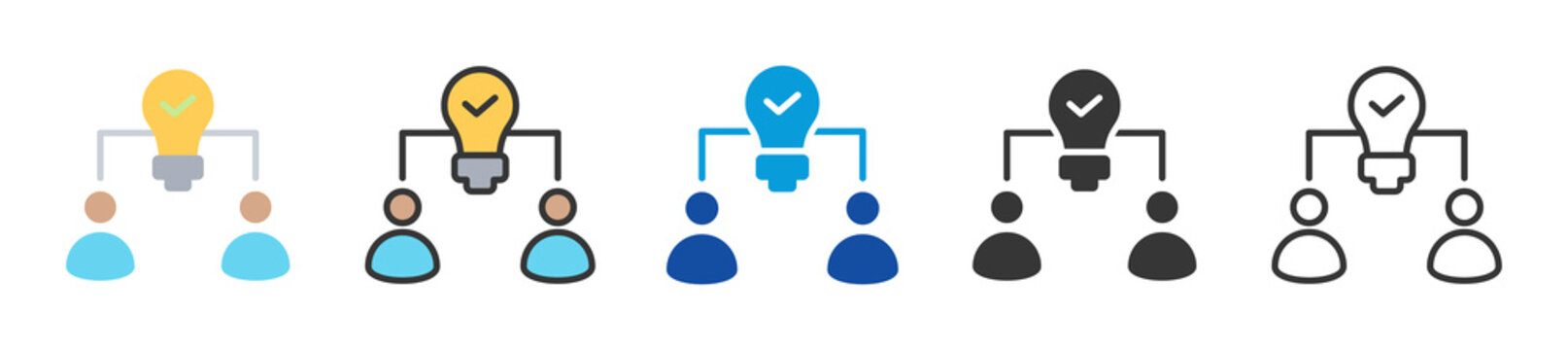 understanding icon set multi style various collection