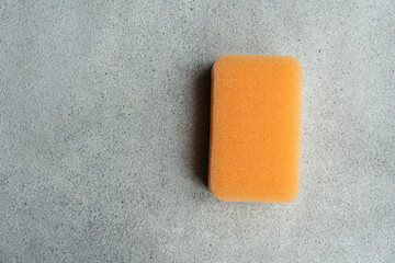 Stuff for cleaning in bright orange color