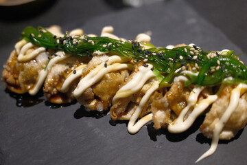 sushi as japanesse gourmet asian food