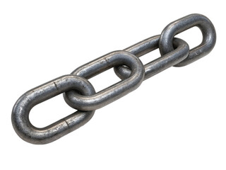 Obraz premium Metal chain link isolated on transparent background