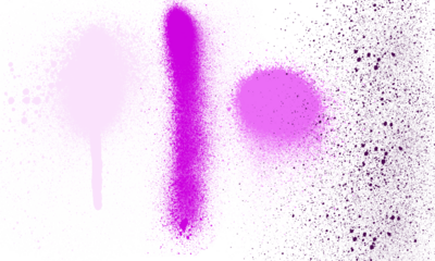 Eerie orange clouds against stark black backdrop creating a Halloween themed border.