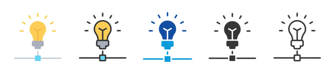 knowledge sharing icon set multi style various collection