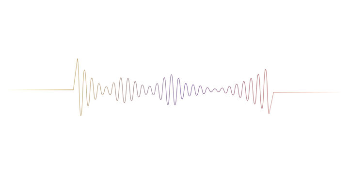 Continuous line sound wave music audio icon one art voice hand. Podcast wave line sound soundwave noise sketch drawn drawing doodle outline recording frequency vocal waveform microphone background