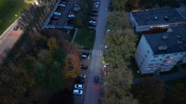 Kielce - Polska - widok z powietrza na miasto, zabudowa, nowe apartamentowce, galeria