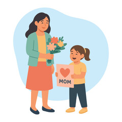 Happy Mother’s Day Celebration Illustration