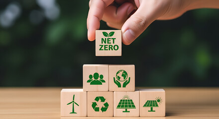 Building a sustainable future with eco-friendly technology and business innovationsStock photo for website - Business and technology concept photo