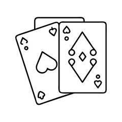 A closeup of three playing cards, featuring diamond and heart suits, arranged on a, evoking themes of cards, luck, and strategy