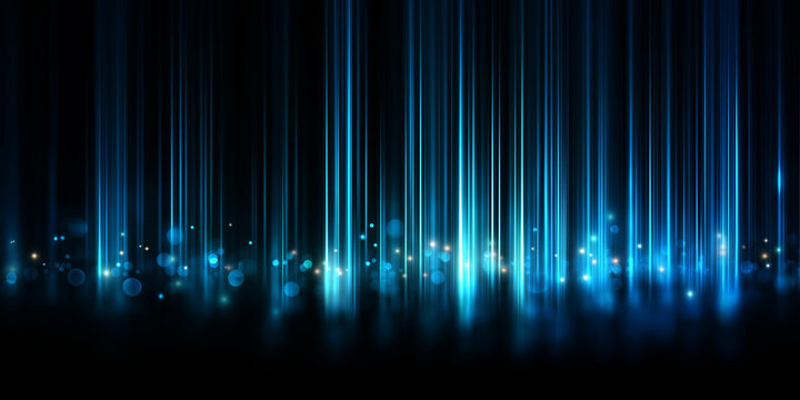 Blue Sparkle Particles Digital Design Illustration
