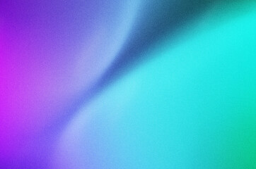 Abstract smooth shapes with soft grain blue purple texture background