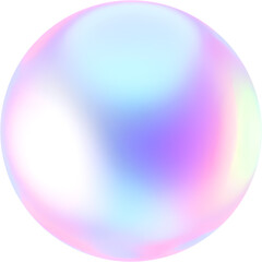 Obraz premium 3D Iridescent Rainbow Abstract Fluid