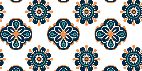 vector illustration traditional moroccan mosaic pattern seamless