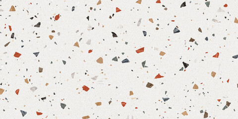 terrazzo floor pattern. white colourful terrazzo pattern texture background