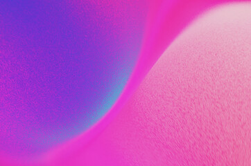 Abstract smooth shapes with soft grain blue purple texture background