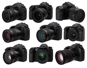  DSLR and Mirrorless Camera Variations – Professional Photography Gear PNG