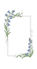 frame of flowers