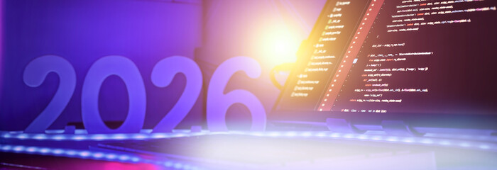 2026 coding trends and digital innovation concept