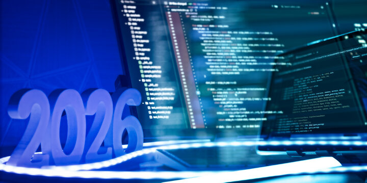 2026 software development and coding future concept
